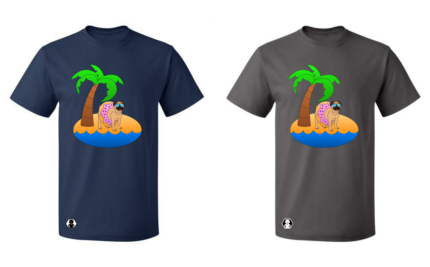 Pug Hartman 'Beach' (T-Shirt)